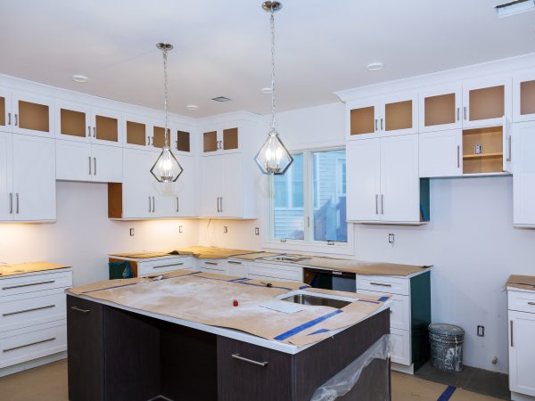 Home Improvement Kitchen Remodel worm's view installed in a new kitchen